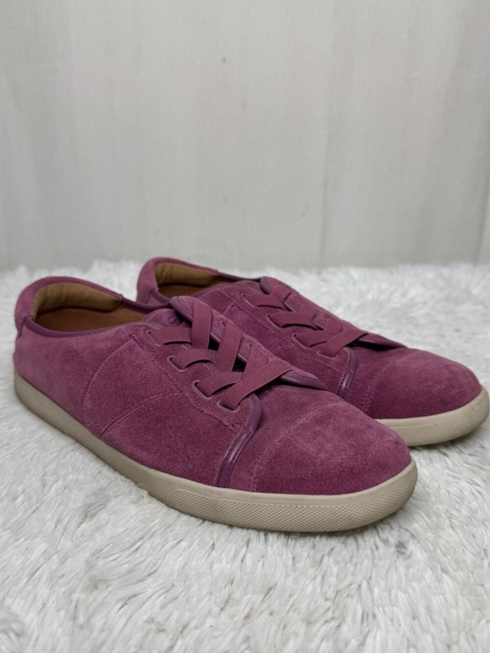 VIONIC / Jean Suede magenta pink purple slip on casual sneakers / 9